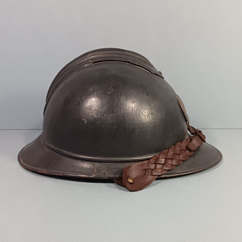 CASQUE ADRIAN MODELE 1915 OFFICIER DES TROUPES D'AFRIQUE TIRAILLEURS ET ZOUAVES COMPLET GUERRE 1914-1918